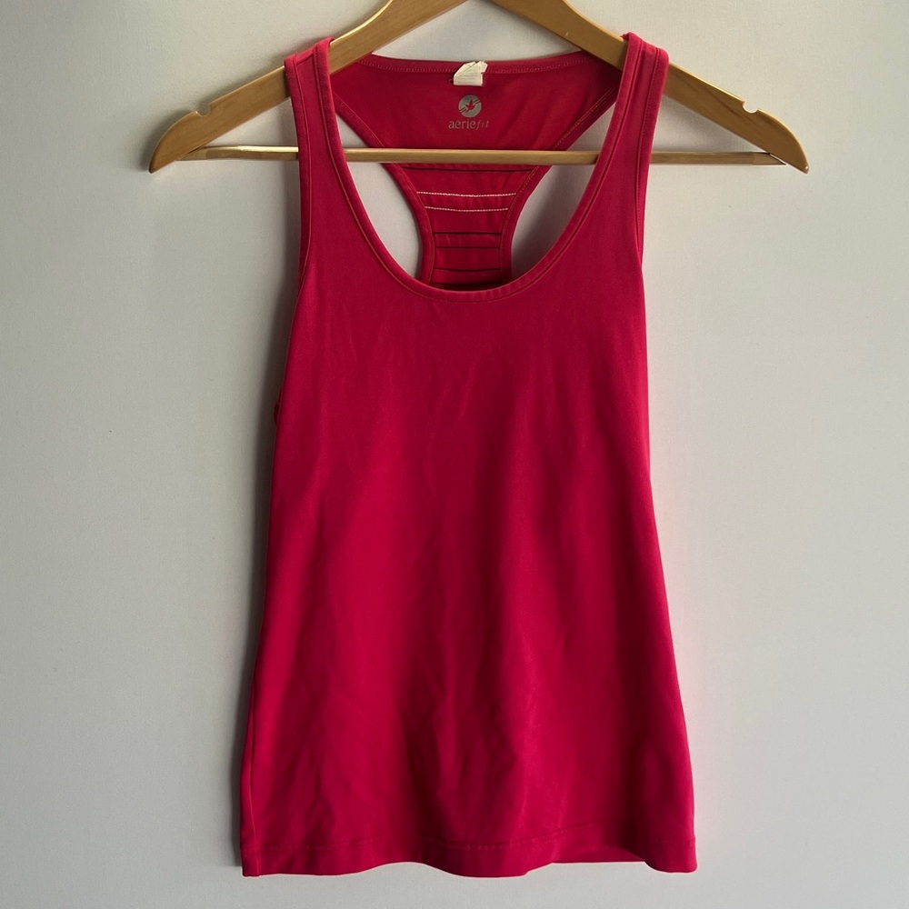 Aerie Bright Pink Racerback Tank Top